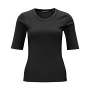 Korte Mouw Top Sustafa Opus , Black , Dames