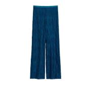 Polyester Macramè Broek Pennyblack , Blue , Dames