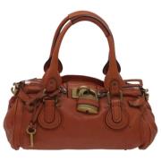 Pre-owned Leather handbags Chloé Pre-owned , Orange , Dames