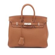 Pre-owned Leather handbags Hermès Vintage , Brown , Dames