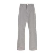 Grijze Katoenen Kniebroek Carhartt Wip , Gray , Heren