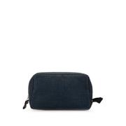 Pre-owned Canvas pouches Hermès Vintage , Blue , Dames