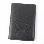 Pre-owned Leather wallets Hermès Vintage , Black , Dames