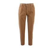 Katoenen Wortelbroek Corduroy Brighton Dondup , Beige , Heren