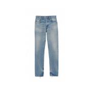 Relaxte denim jeans met rechte snit Saint Laurent , Blue , Heren