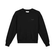 Face Crewneck Sweatshirt Olaf Hussein , Black , Dames