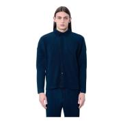 Geplooide Overhemd met Lange Mouwen Issey Miyake , Blue , Heren