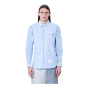 Klassieke Oxford Overhemd met Handtekeningdetails Thom Browne , Blue ,...