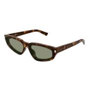 Cat-eye zonnebril met groene lenzen Saint Laurent , Brown , Dames