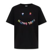 T-shirt met bedrukt logo PS By Paul Smith , Black , Dames