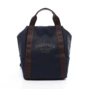 Pre-owned Leather backpacks Hermès Vintage , Blue , Dames