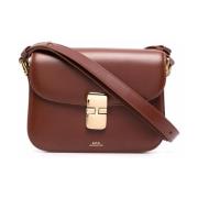 Kleine Grace Tas in Hazelnoot A.p.c. , Brown , Dames