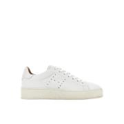 Geperforeerde leren sneakers met zij-H Hogan , White , Dames