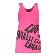 Rosa Katoenen Dames Top Cavalli Class , Pink , Dames