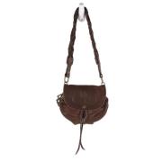 Pre-owned Canvas shoulder-bags Jérôme Dreyfuss Pre-owned , Brown , Dam...