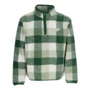 Half-Zip Pile Jacket met hoge kraag Nike , Green , Heren