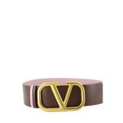 Omkeerbare VLogo Riem Valentino Garavani , Brown , Dames