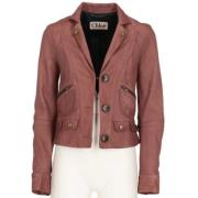 Pre-owned Leather outerwear Chloé Pre-owned , Brown , Dames