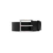 Leren riem Burberry , Black , Heren