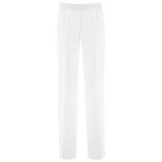 Broek met elastische taille en rechte pijp Ermanno Scervino , White , ...