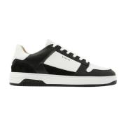 Zwart Wit Basket Court Sneakers Nubikk , Black , Heren