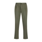 Monochrome Patroon Broek met Elastische Tailleband Kiton , Green , Her...