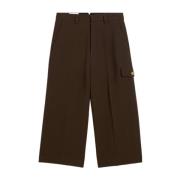 Donkere Koffie Militaire Bermuda Shorts Ami Paris , Brown , Dames