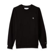 Essentiële Sweatshirt met Ribdetails Calvin Klein , Black , Heren