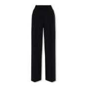 Plooi-front broek Michael Kors , Black , Dames