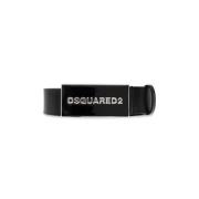 Leren riem Dsquared2 , Black , Heren