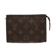 Pre-owned Canvas clutches Louis Vuitton Vintage , Brown , Dames