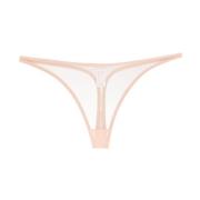 Make-up String Tanga Lingerie Eres , Beige , Dames