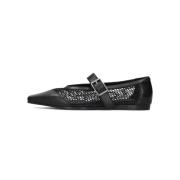 Zwarte Ballerina's Wioletta Stijl Vagabond Shoemakers , Black , Dames