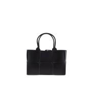 Handgemaakte Kleine Arco Tote Tas Bottega Veneta , Black , Dames