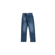 Blauwe Riso jeans, recht model, 5 zakken Studio Nicholson , Blue , Her...