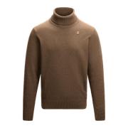 Stijlvolle Gebreide Collectie K-Way , Brown , Heren