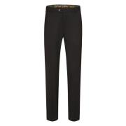 Stretch Wol Oslo Broek Meyer , Black , Heren