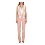 Roze Mouwloze Elegante Jumpsuit Elisabetta Franchi , Pink , Dames