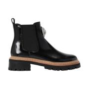 Stijlvolle Enkellaarzen Kurt Geiger , Black , Dames