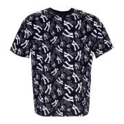 Yankees All Over Print Tee Zwart/Wit New Era , Black , Heren