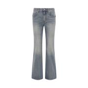 Indigo Flare Denim Jeans Alexander McQueen , Blue , Dames