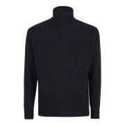 Blauwe Trui Aw24 Stijl Lardini , Black , Heren