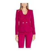 Elastaanmix Dames Blazer Collectie Rinascimento , Red , Dames