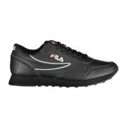 Sportieve Veterschoenen Zwart Contrast Logo Fila , Black , Dames