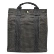 Pre-owned Canvas backpacks Hermès Vintage , Gray , Dames