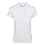 Logo Strass Polo Shirt Sun68 , White , Dames