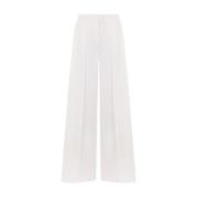 Witte wollen palazzo broek Max Mara , White , Dames