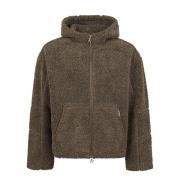 Rock Hooded Fleece Jas Represent , Gray , Heren