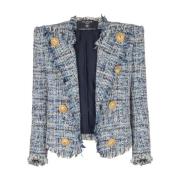 Blauwe dameskleding Balmain , Blue , Dames