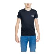 Zwarte Katoenen Crew Neck T-Shirt Emporio Armani , Black , Heren